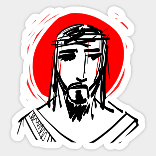 Jesus Christ Face Sticker